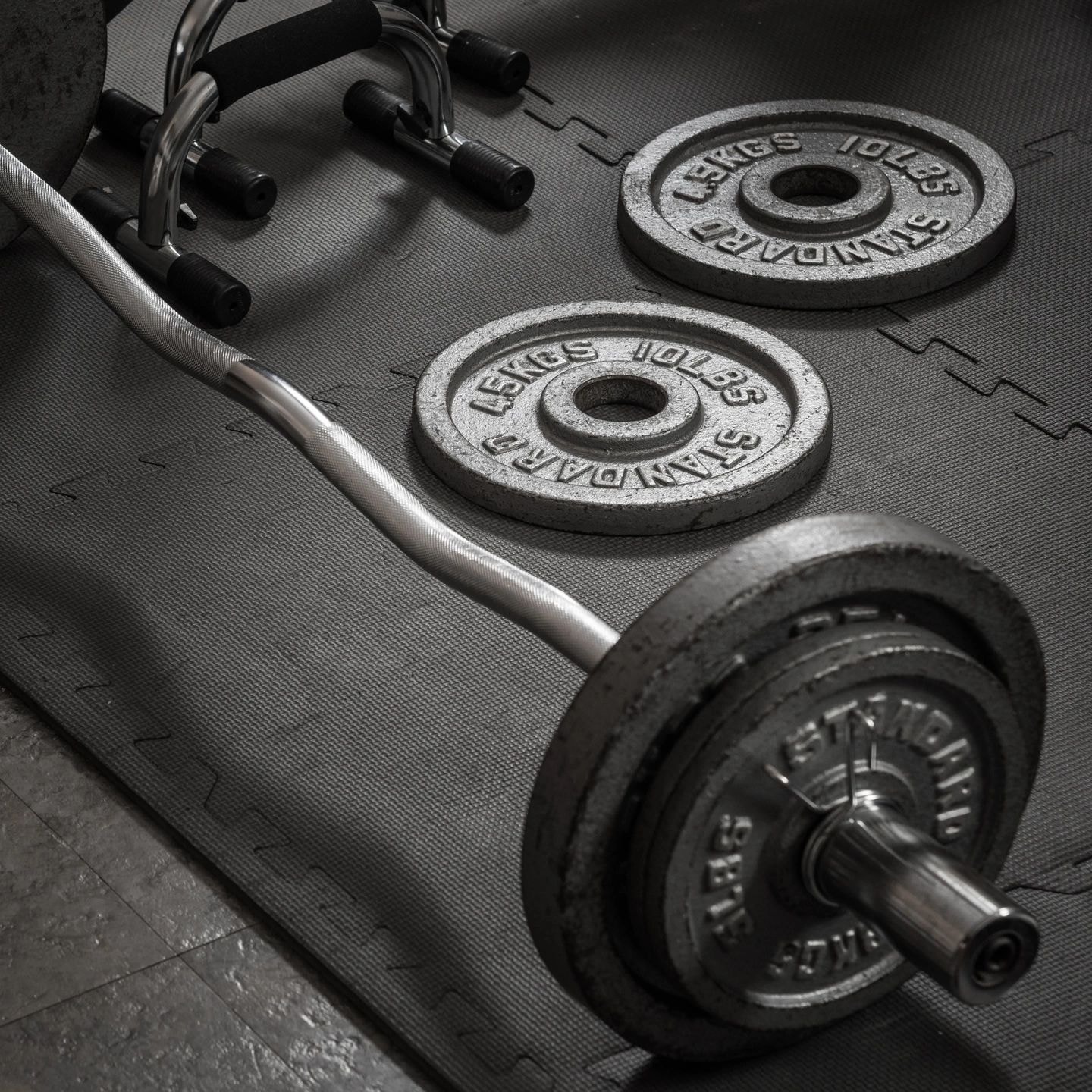 Modern gym interior with fitness equipment
